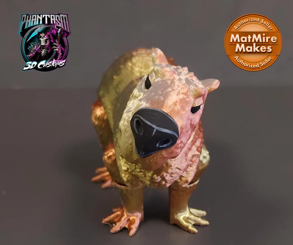 3D Printed Flexi Capybara!